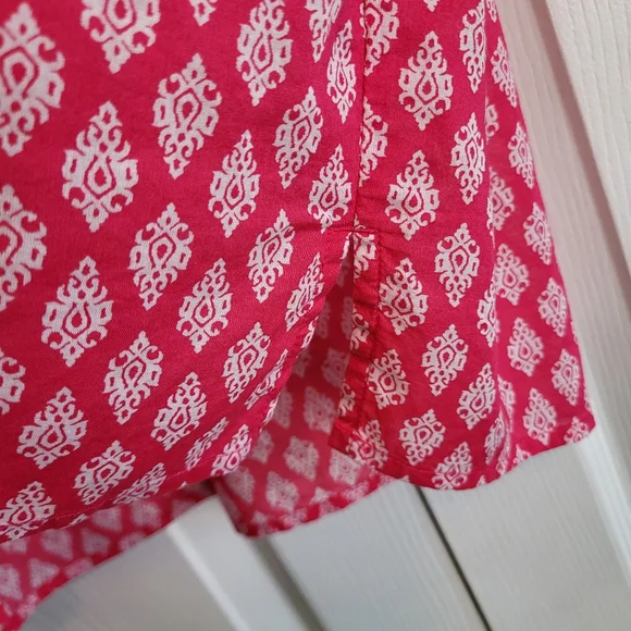 Talbots Women's Pink Embroidered Tunic Top Size Large - Picture 5 of 6